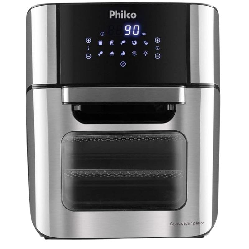Análise da Air Fryer Oven Philco PFR2200P, um modelo robusto de 12 litros com timer de 90 minutos