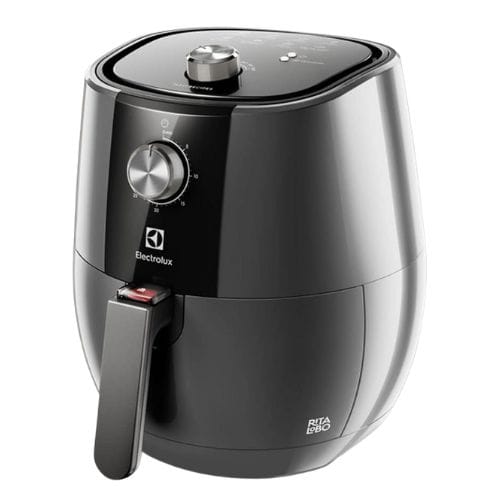 Fritadeira elétrica Electrolux Family Efficient EAF30 na cor preta, com capacidade de 5 litros para famílias.